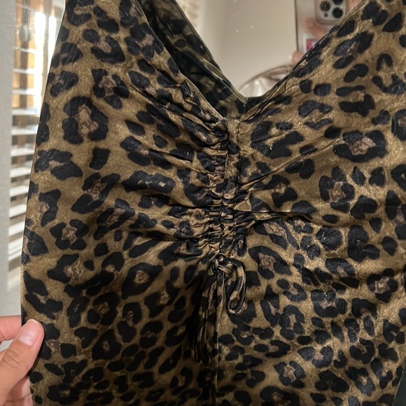 Cheetah, print, silky dress - Picture 2 of 2